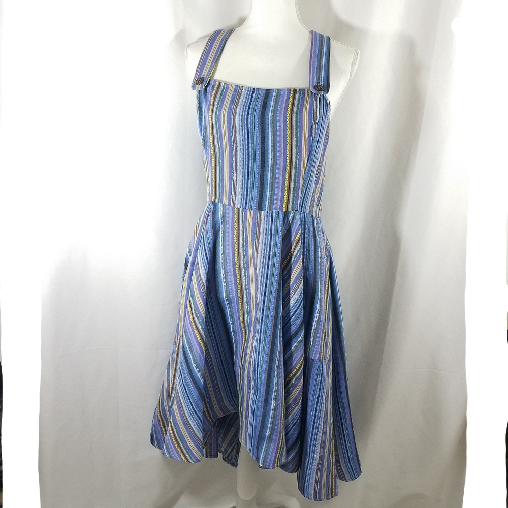Bright & Beautiful High Low Stripe Dress 2x